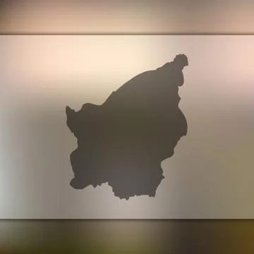 San Marino map. Vector silhouette of San Marino. Blurred background Stock Illustration