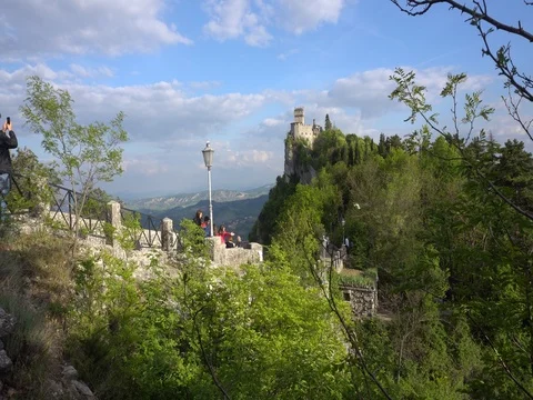 San Marino tower Stock-Footage 75549942
