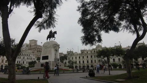 San Martin Lima Peru Time Lapse Vídeo Stock 101206339