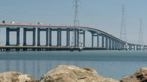 San Mateo Bridge 1 Stock Footage 91605336