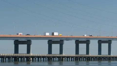 San Mateo Bridge 10 Stock Footage 91601897