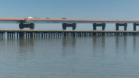San Mateo Bridge 2 Stock Footage 91605289