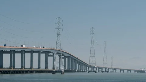 San Mateo Bridge 5 Stock Footage 91604808