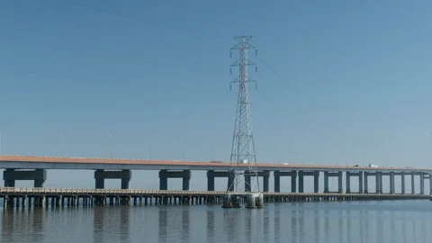 San Mateo Bridge 9 Stock Footage 91603293