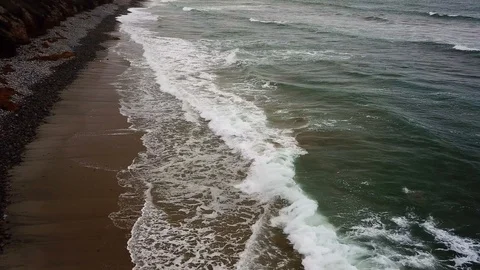San Onofre Beach, CA Stock Footage 126933616