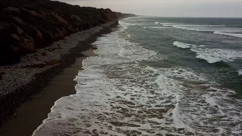 San Onofre Beach Stock Footage 126933576
