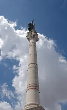 San Oronzo column in Lecce Stock Photos