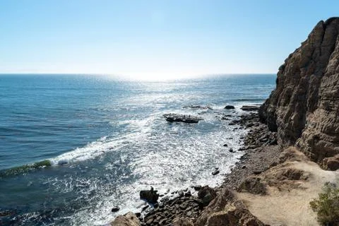 San Pedro Ocean Cliff Foto stock