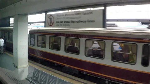 San Pietro station by train Stock Footage 117929038
