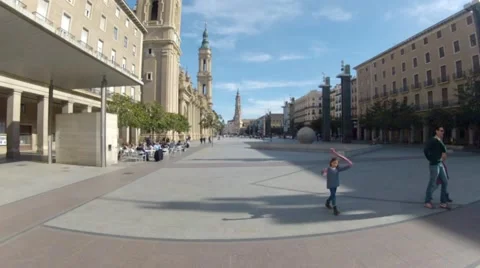 San pilar square time lapse 스톡 동영상 47470575