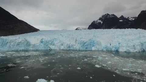 San Rafael Glacier, San Rafael National park, Patagonia Chile Stock Footage