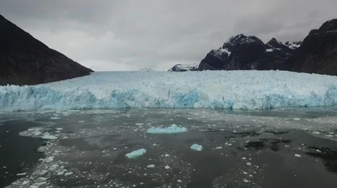 San Rafael Glacier, San Rafael National park, Patagonia Chile Stock Footage
