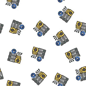 San recovery vector seamless pattern Stock Illustration