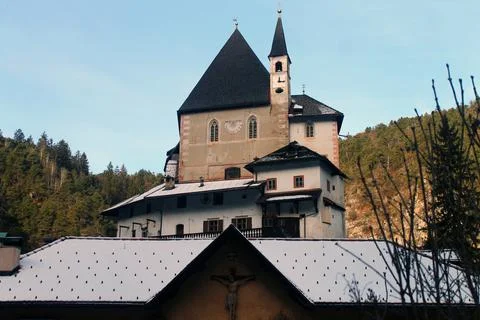 San Romedio Monastery Stock Photos