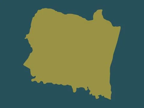 San Sebastian, Puerto Rico. Solid color shape Stock Illustration