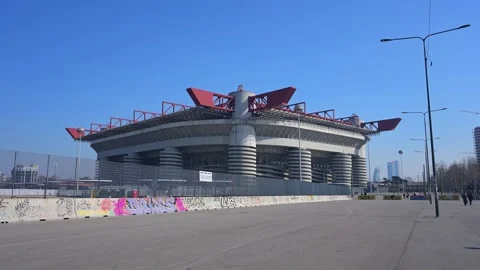 San Siro Stadio Video stock 305609343