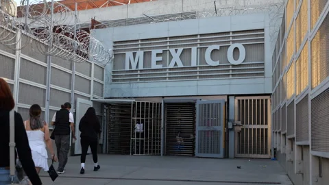 San Ysidro Border Crossing Stock Footage 256603217