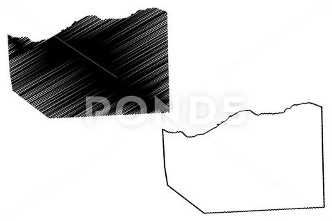 Sanaag region (Federal Republic of Somalia, Horn of Africa) map vector illust Stock Illustration