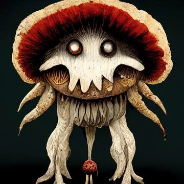 SANCHEZ THE MUSHROOM Stock Illustration