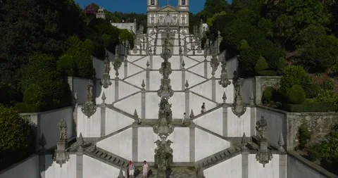 Sanctuary of Bom Jesus do Monte, Braga, Portugal Video stock 247893538
