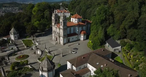Sanctuary of Bom Jesus do Monte, Braga, Portugal Video stock 247893619