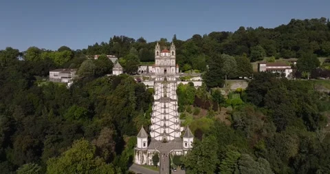 Sanctuary of Bom Jesus do Monte, Braga, Portugal Stock Footage 247893628