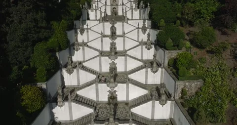 Sanctuary of Bom Jesus do Monte, Braga, Portugal Video stock 247893668