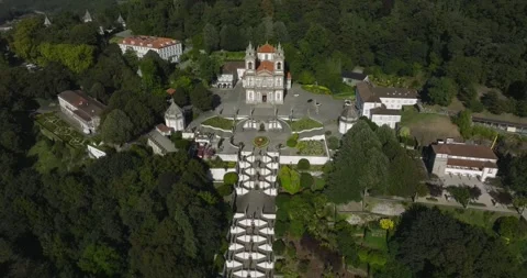 Sanctuary of Bom Jesus do Monte, Braga, Portugal Video stock 247893680