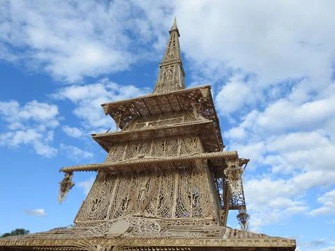 Sanctuary built to be burnt Stock Photos