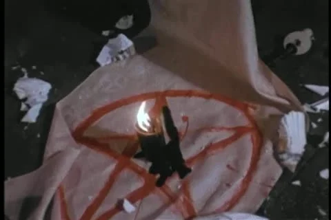 Sanctuary defaced by evil forces Video stock 11365764