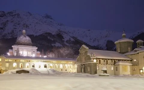 Sanctuary at evening Stock Photos