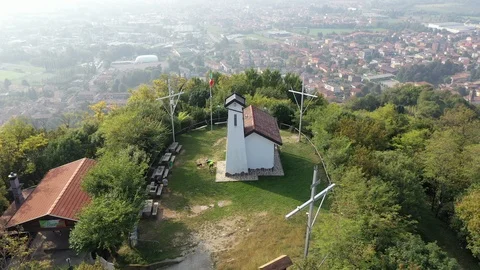 The  sanctuary on the hill Vídeo Stock 97885771