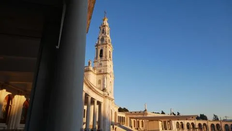 Sanctuary of Lady Fatima (side angle) Stock Photos