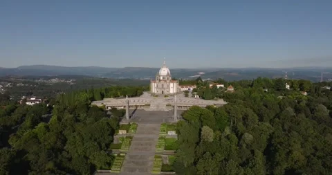 Sanctuary of Our Lady of Sameiro, Braga, Portugal Stock Footage 247894262