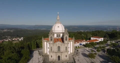 Sanctuary of Our Lady of Sameiro, Braga, Portugal Stock Footage 247894264