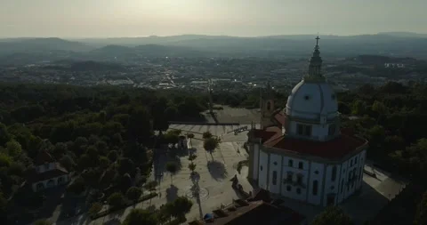 Sanctuary of Our Lady of Sameiro, Braga, Portugal Stock Footage 247894341