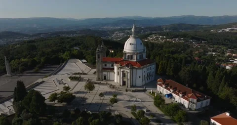 Sanctuary of Our Lady of Sameiro, Braga, Portugal Stock Footage 247894355
