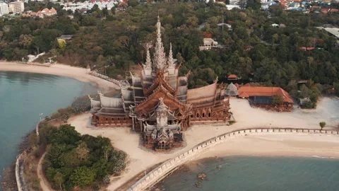 Sanctuary of Truth rotation shot Stock Footage 196926111