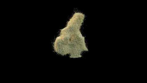 Sand 4 to ground Stock-Footage 113145805