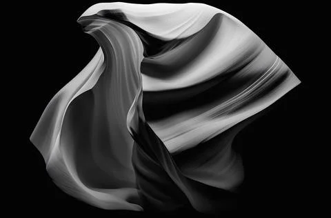 Sand abstract cosmic asteroid object, liquid shape form on black background Stock Illustration