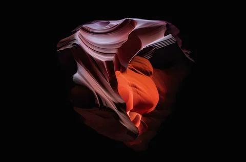 Sand abstract cosmic asteroid object, liquid shape form on black background Stock Illustration