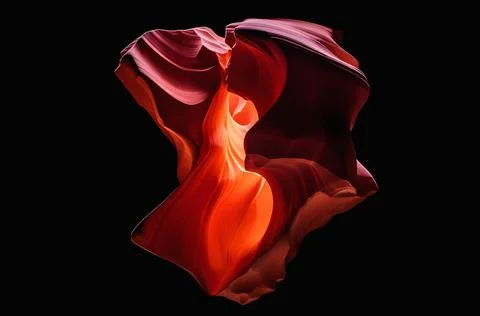 Sand abstract cosmic asteroid object, liquid shape form on black background Stock Illustration