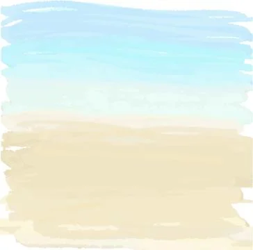 Sand and ocean Stock Illustration