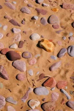 Sand and pebbles Stock Photos