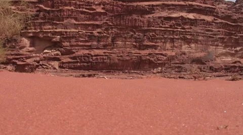 Sand and sandstone layers Stock Footage 8760609