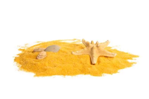 Sand and shells. Stock Photos