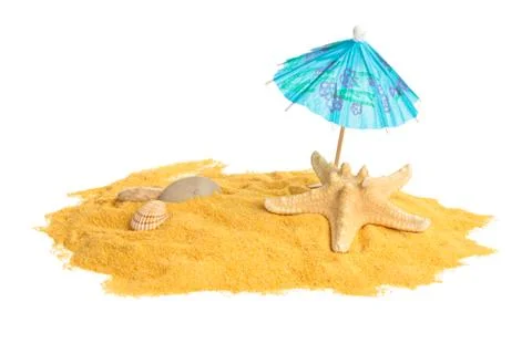 Sand and shells. Stock Photos