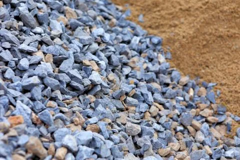 Sand and stone for construction work Stock Photos