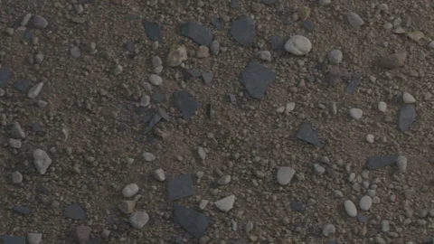 Sand and stone movement, slow motion Stock Footage 233348346