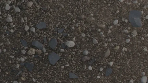 Sand and stone movement, slow motion Stock Footage 233348408